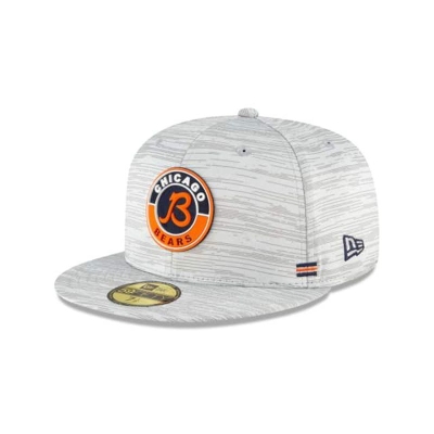 Chicago Bears Gorra | New Era Official NFL Fall Sideline Alt 59fifty Fitted Cap Mexico - Grises